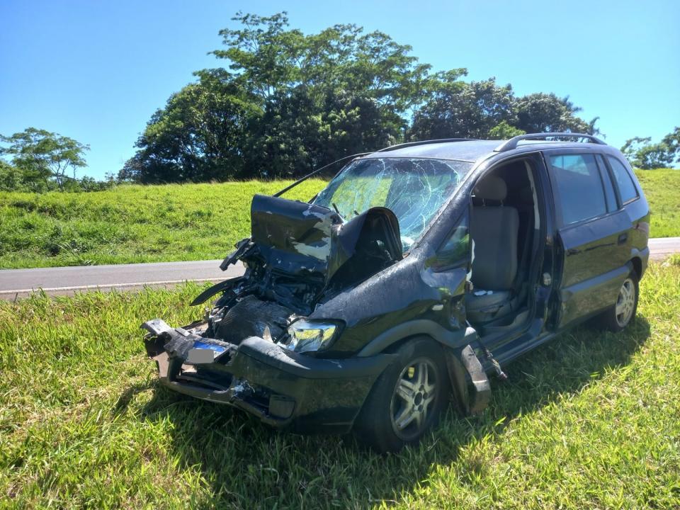 Foto 4 de 12 — Idoso morre após grave acidente na Rodovia Washington Luís (SP-310) em Araraquara